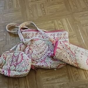 Vera Bradley Handbag with Wallet & Make-Up Pouch